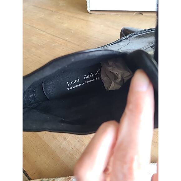 JOSEF SEIBEL Women's Ankle‎ Boots Heels - BlackLeather - Size 37/ US 6-6.5 Calla - Picture 8 of 8